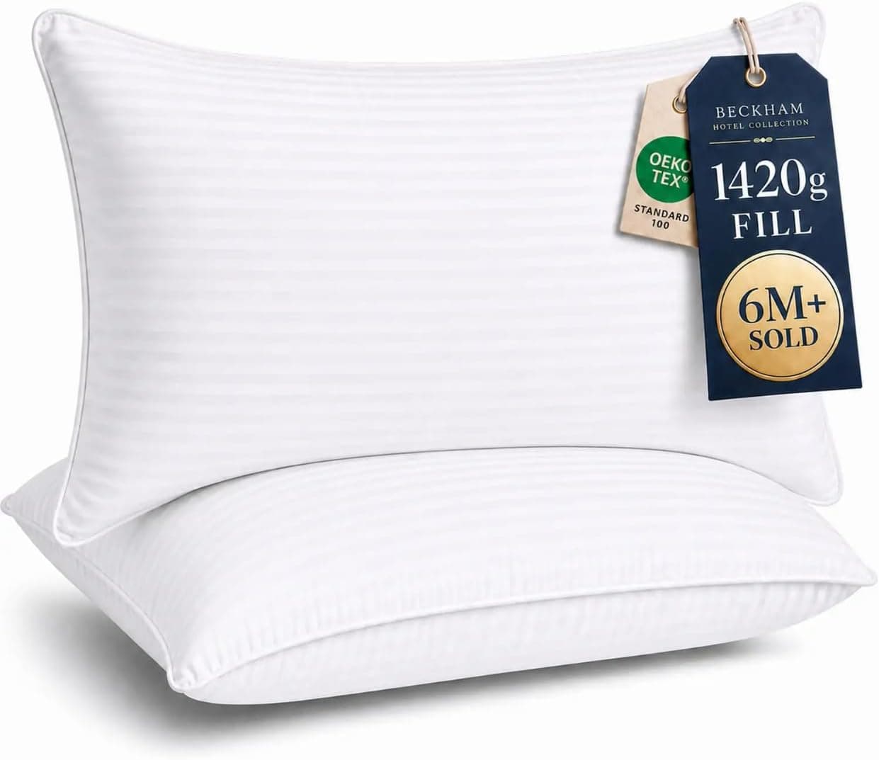 Beckham Hotel Collection King Size Down Alternative Pillow Set of 2