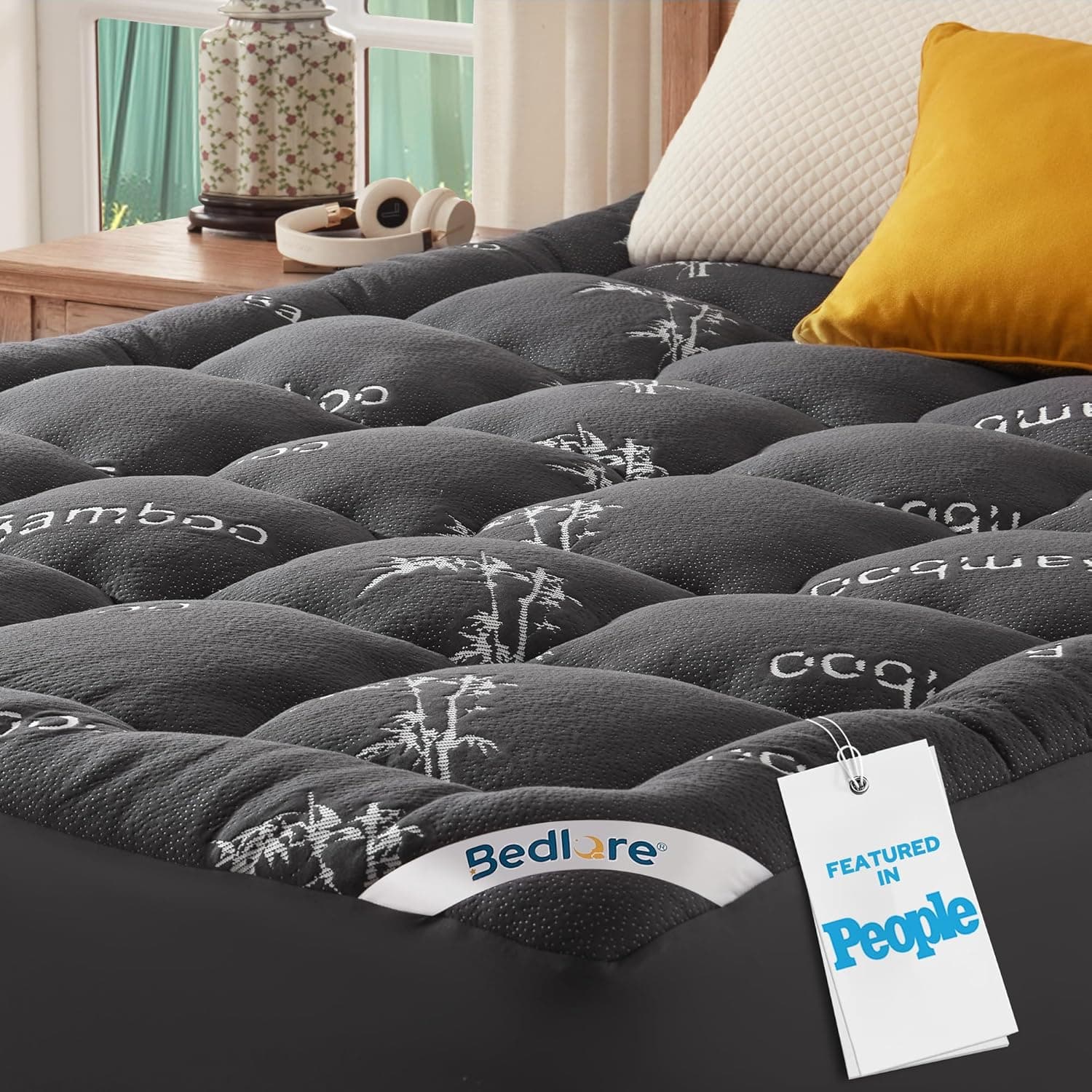 BEDLORE Queen Mattress Topper Thick Pillow Top Pad