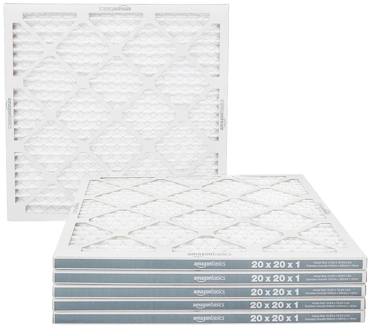 Amazon Basics 20x20x1 MERV 11 Air Filter 6-Pack