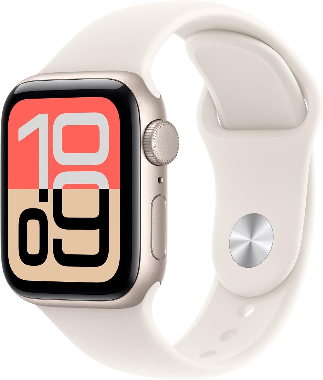 Apple Watch SE 3 (GPS, 40mm) Smartwatch – Starlight Aluminum Case with Starlight Sport Band