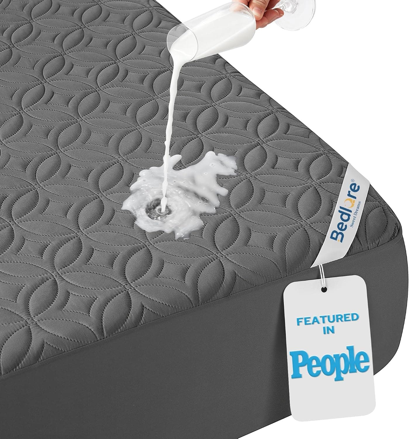 BEDLORE Waterproof Mattress Protector, Queen Size